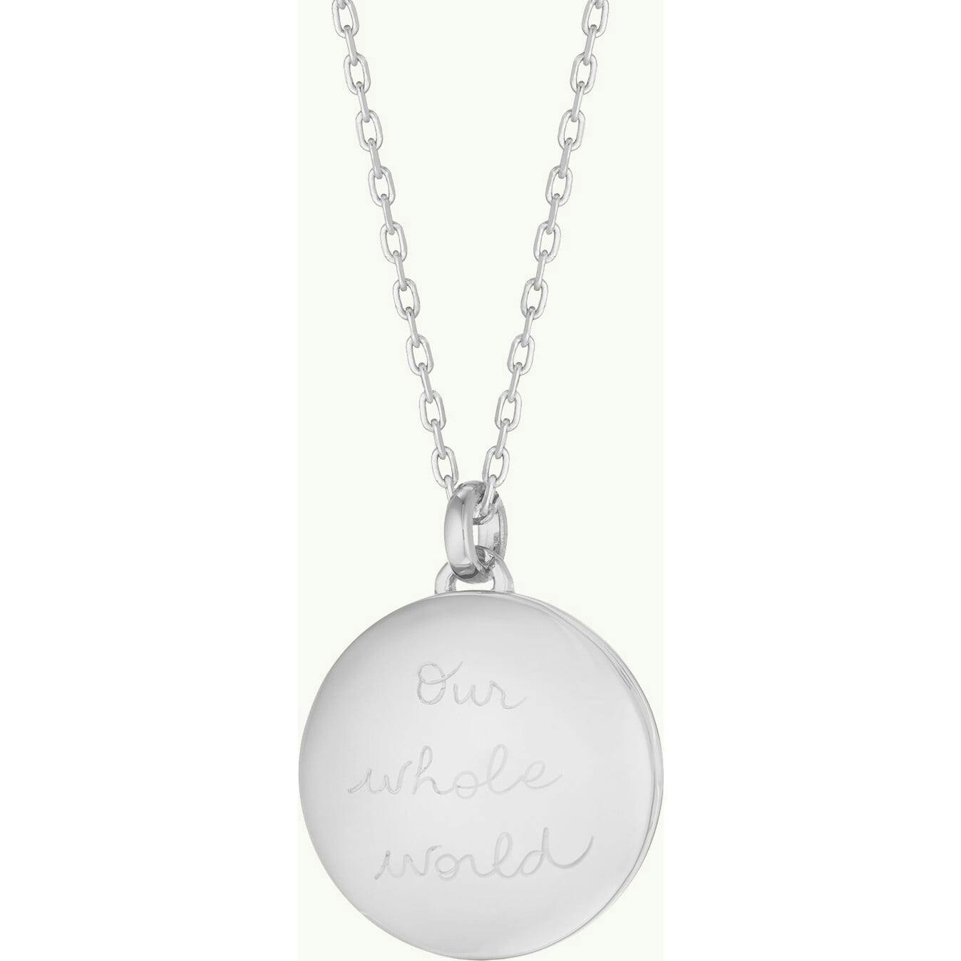 Personalized Locket Necklace, Sterling Silver