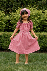 Mini Jessie Dress in Red Gingham