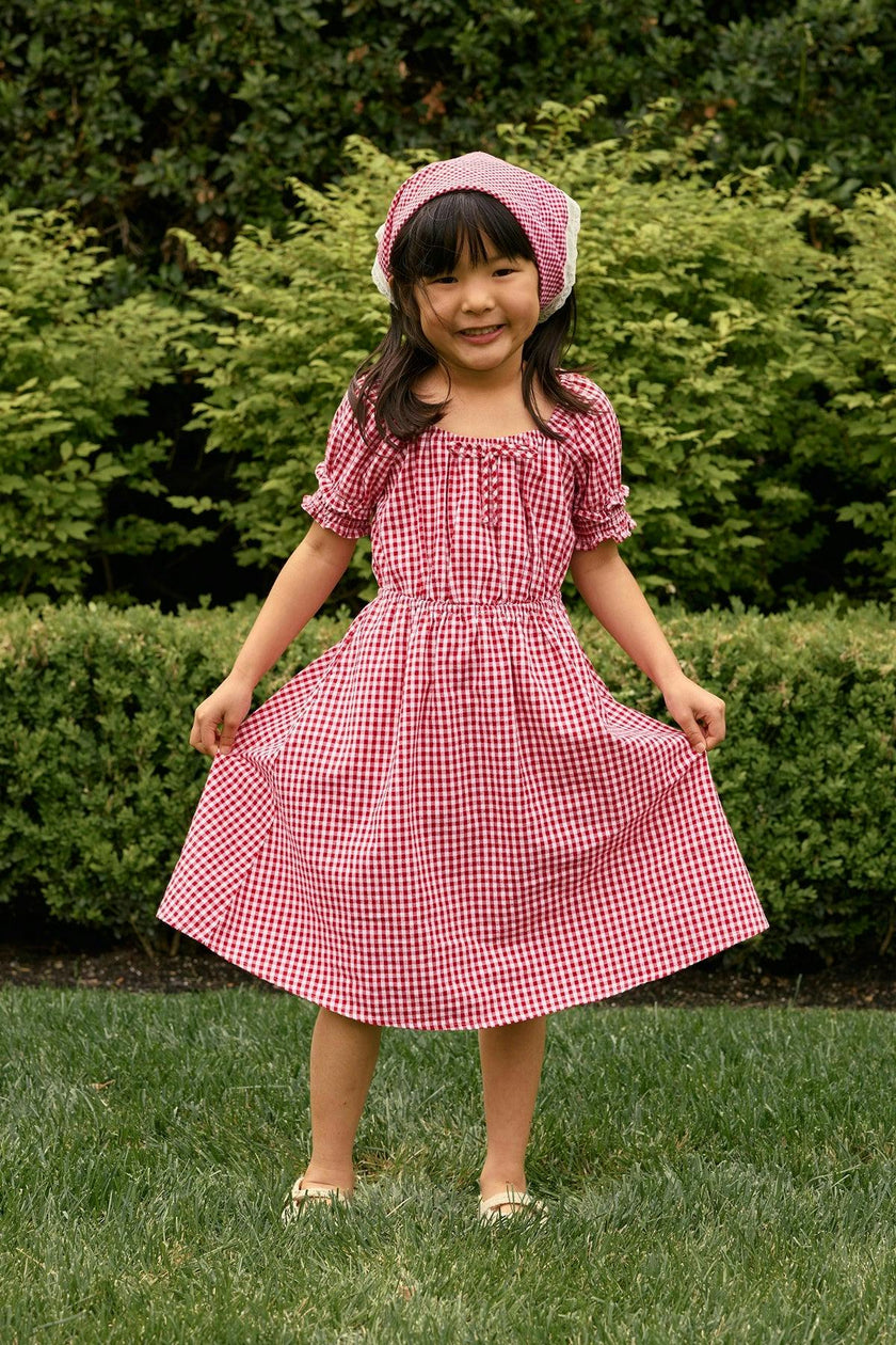 Mini Jessie Dress in Red Gingham