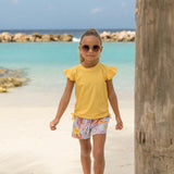 Marigold Sustainable Flutter Sleeve Rash Top