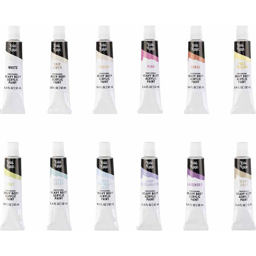 Professional Heavy Body Acrylics: Pastel - 12ct
