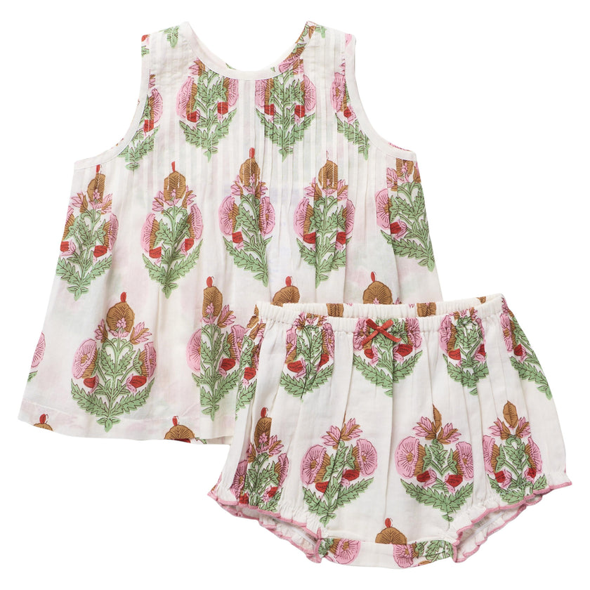 Baby Girls Jaipur 2-PC Set - Pink Bellflower