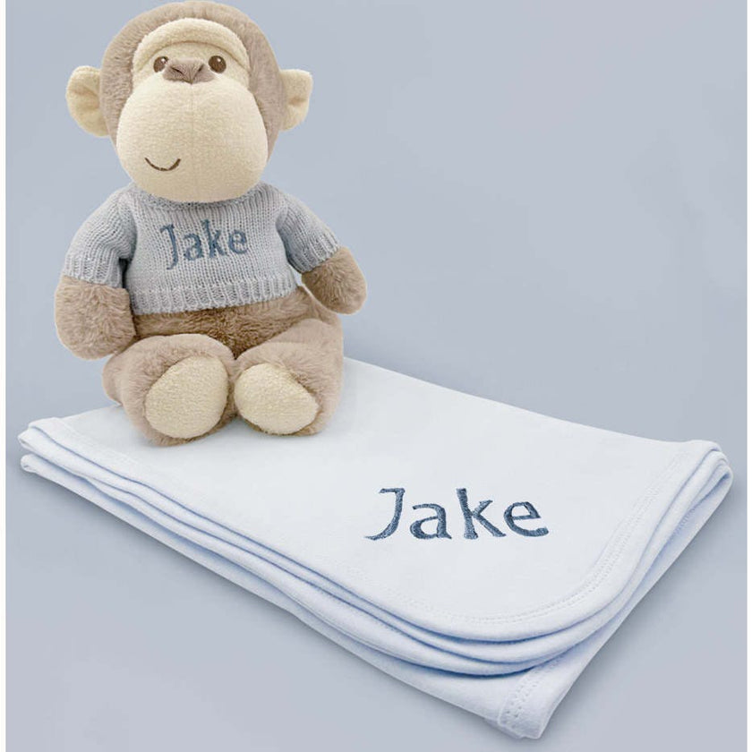 Personalized Morris Soft Toy With Snuggle Wrap
