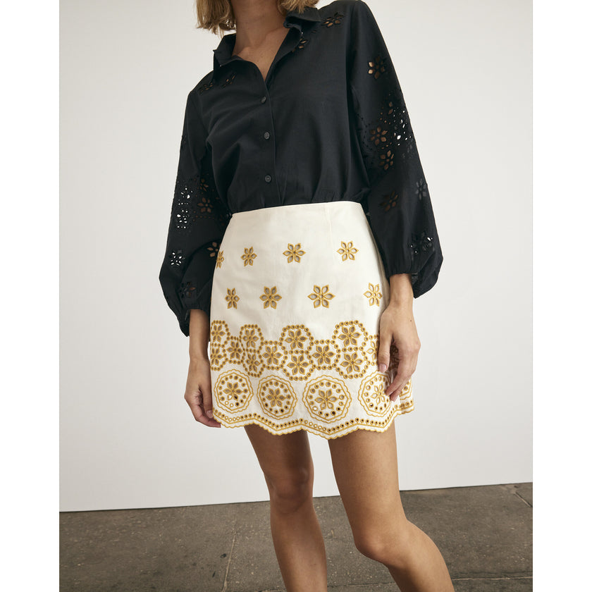 Clarisse Skirt, Cream