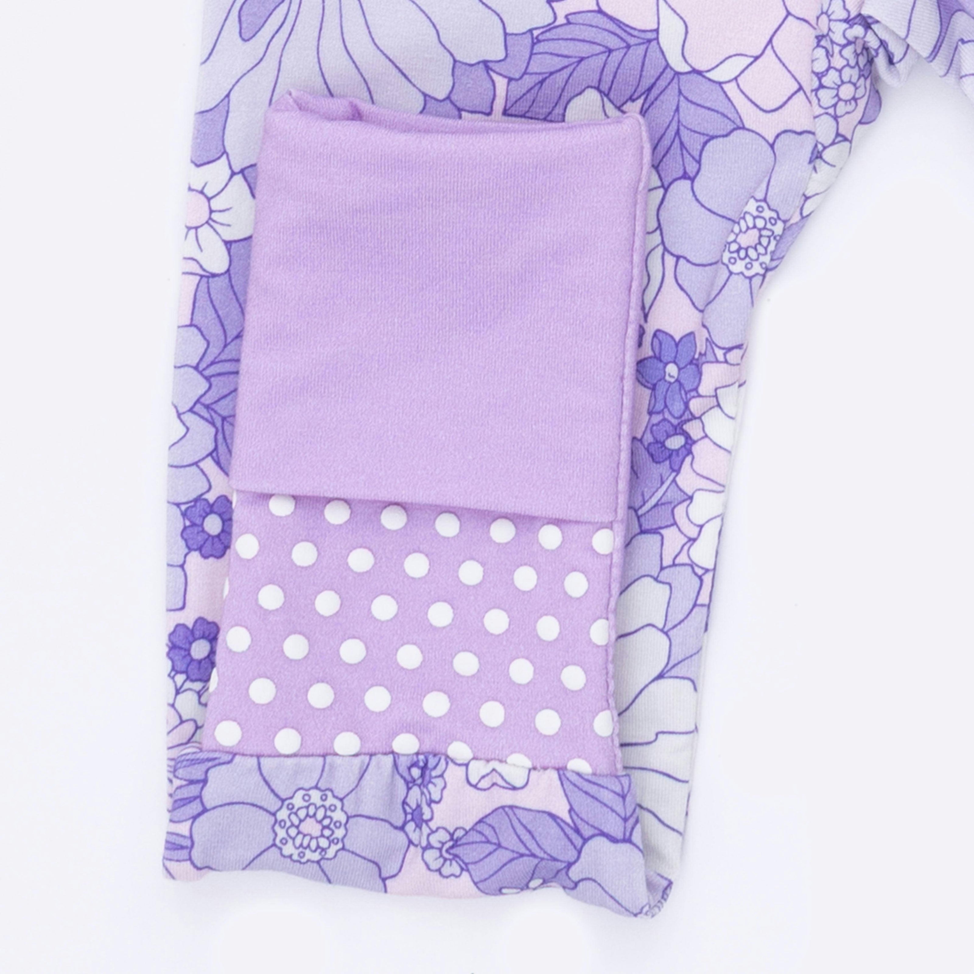 Lacy Lavender Floral - Convertible Romper