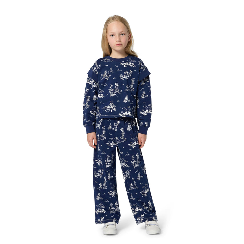 Medieval Blue Kenzo Printed Pants