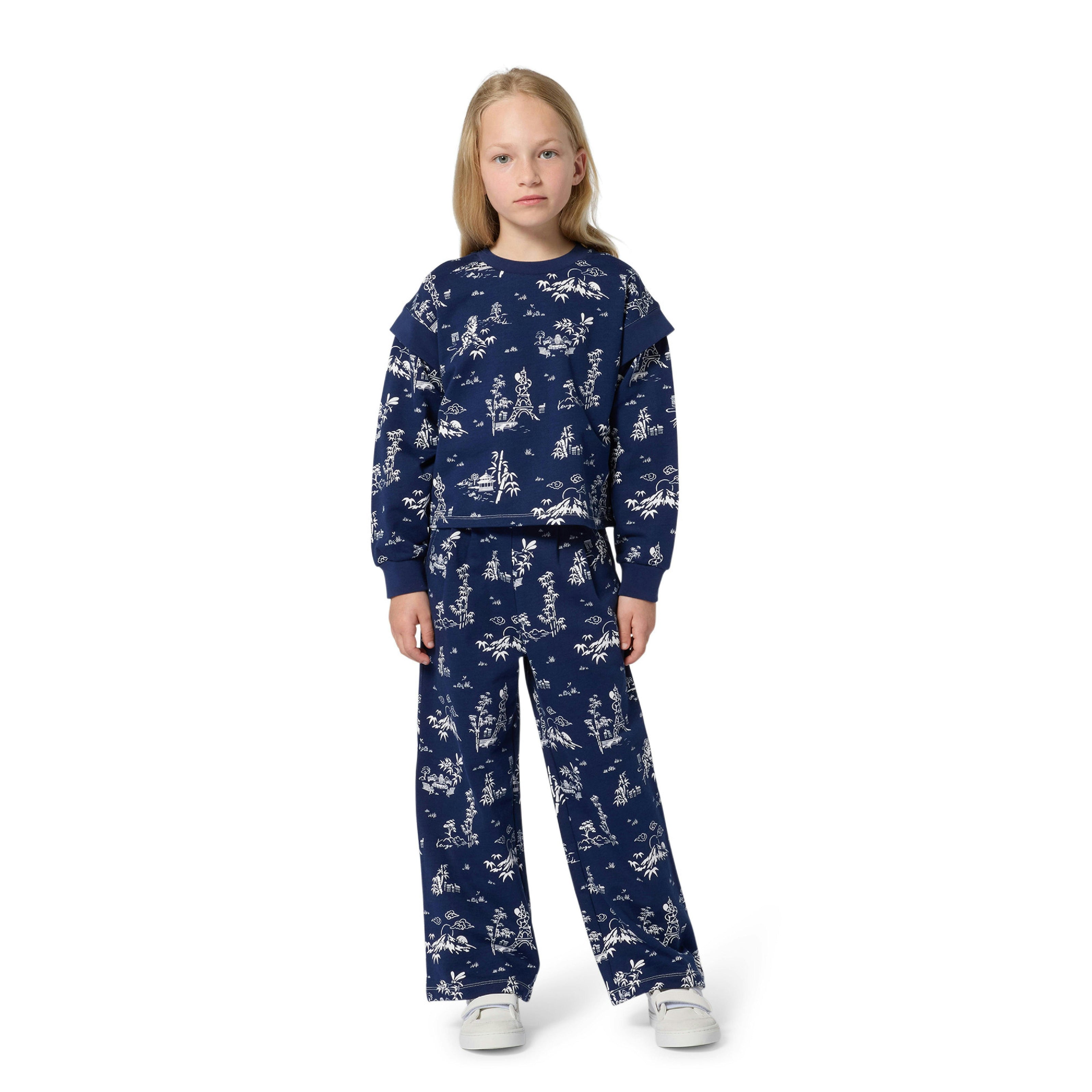 Medieval Blue Kenzo Printed Pants
