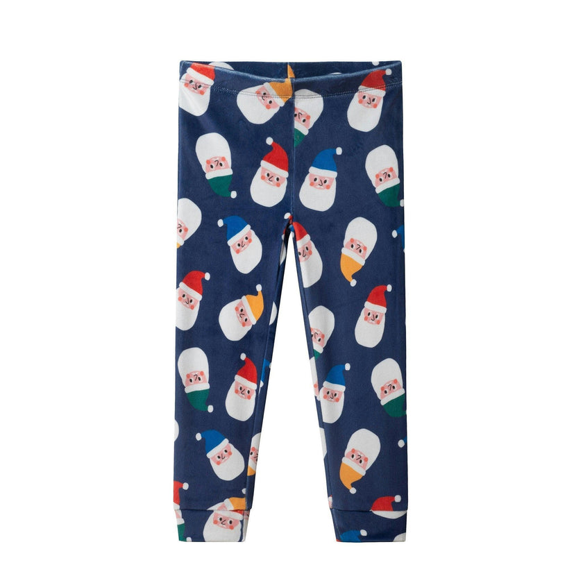 Boys (2-4) Velour Pajama Set | Santa Squad - Navy