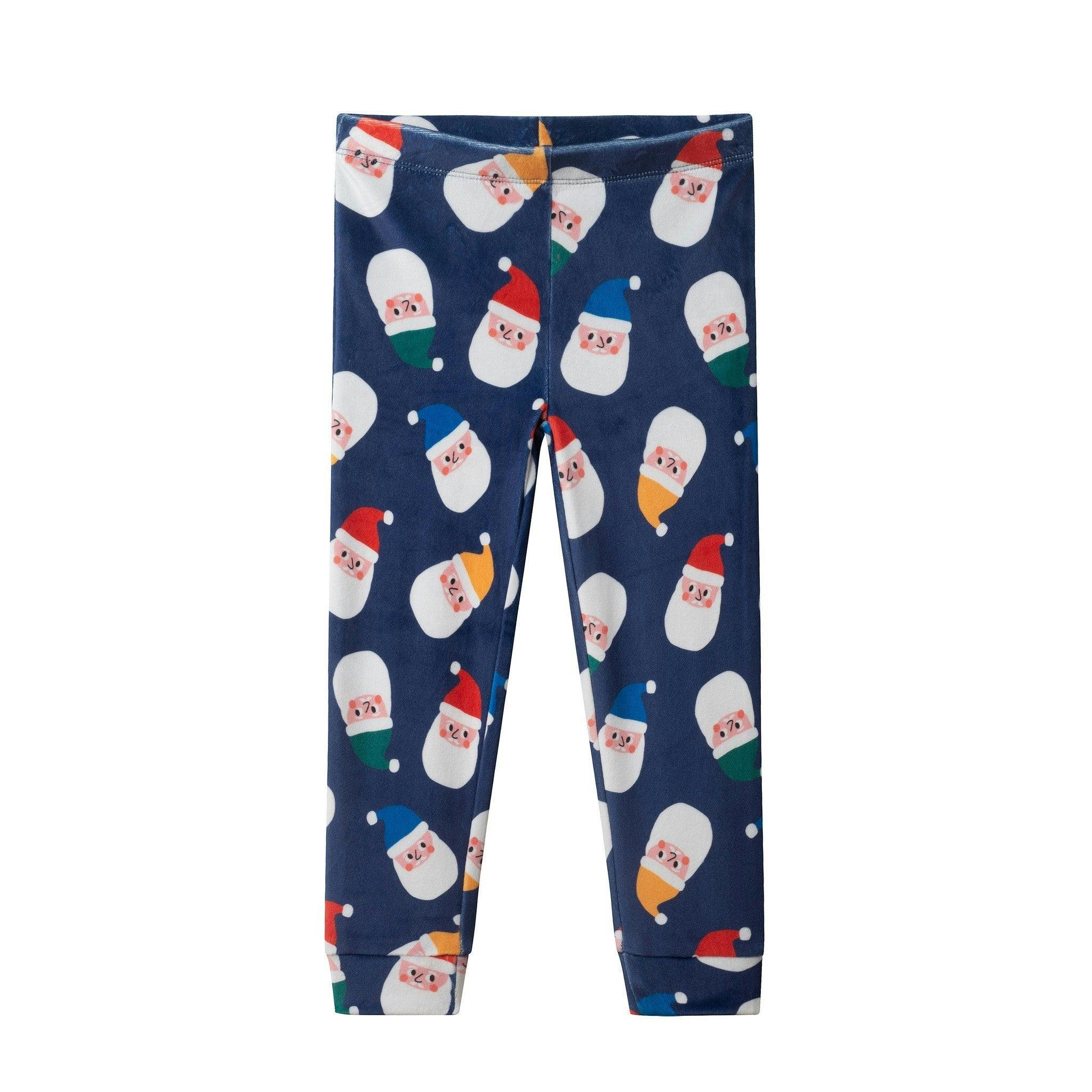 Boys (2-4) Velour Pajama Set | Santa Squad - Navy