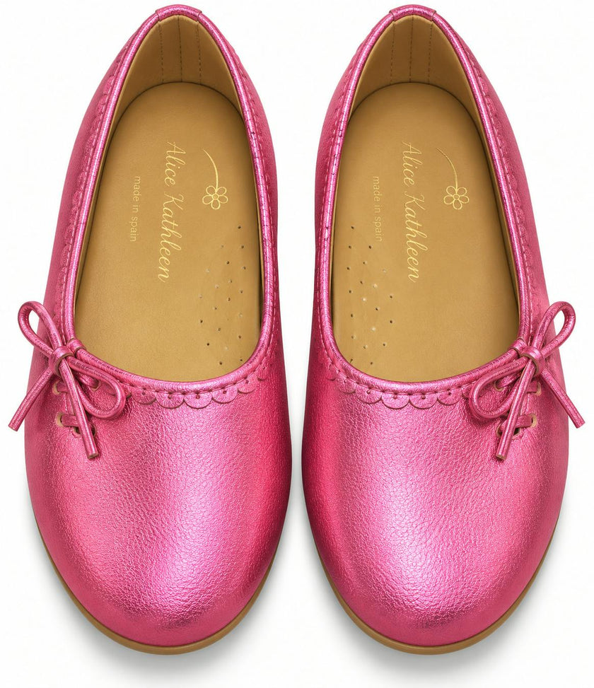 Beatrice Flat in Metallic Bubble