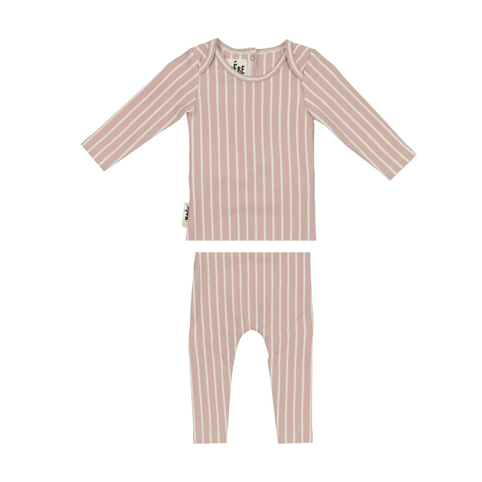 Vertical Pinstripe Loungewear Set