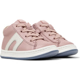 Kids Twins Leather Sneakers, Pink