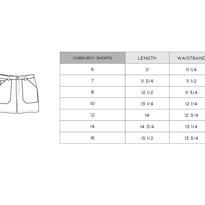 Corduroy Shorts Desert Sage