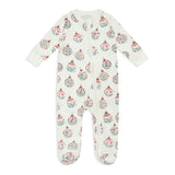 Ornament Garden Zip-up Bodysuit