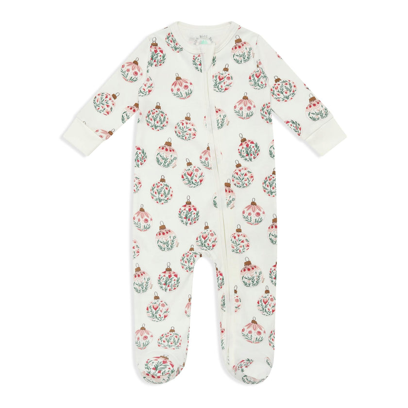 Ornament Garden Zip-up Bodysuit