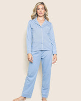 Women's Pima Pajama Set in Periwinkle