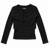 Crop Cardigan and Shell Set_Black