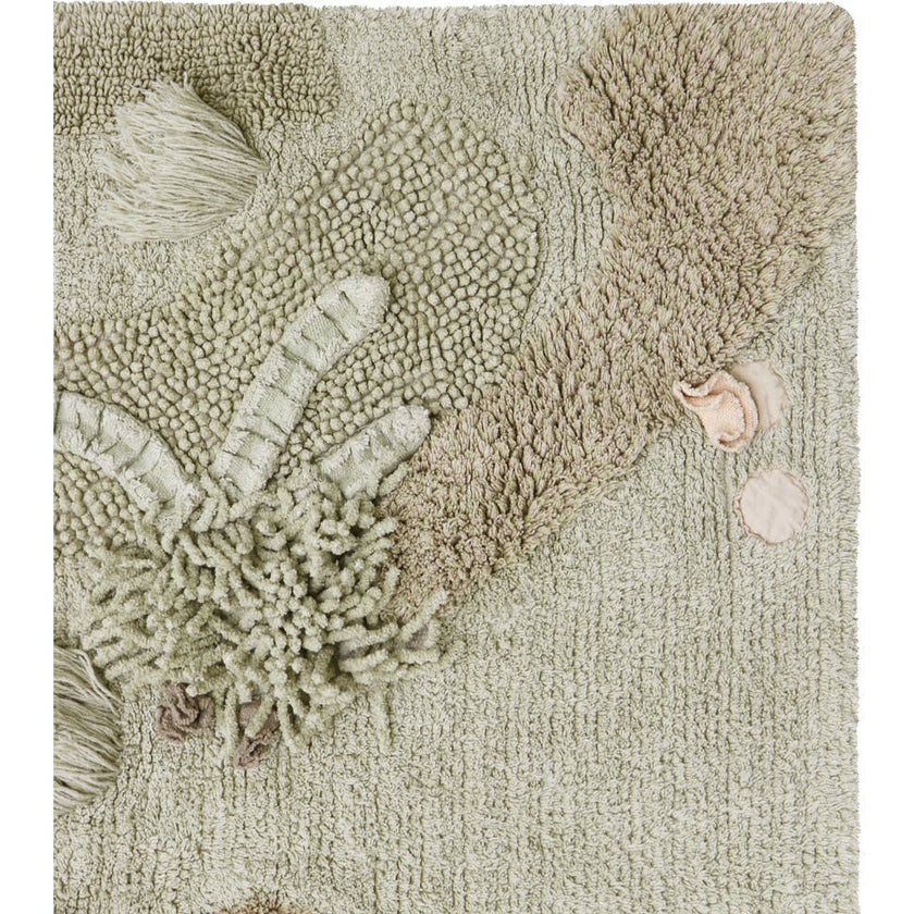 Mushroom Forest Rectangular Washable Play Rug