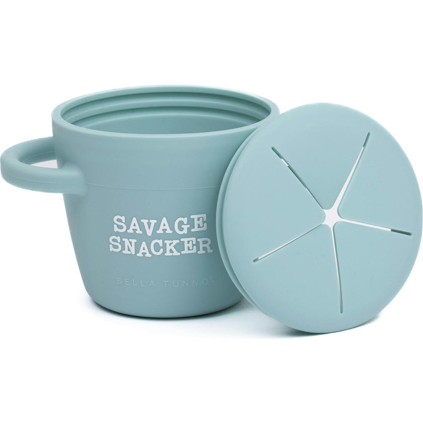 Savage Snacker Happy Silicon Snacker Cup With Lid