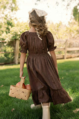 Mini Maleah Dress in Warm Cocoa