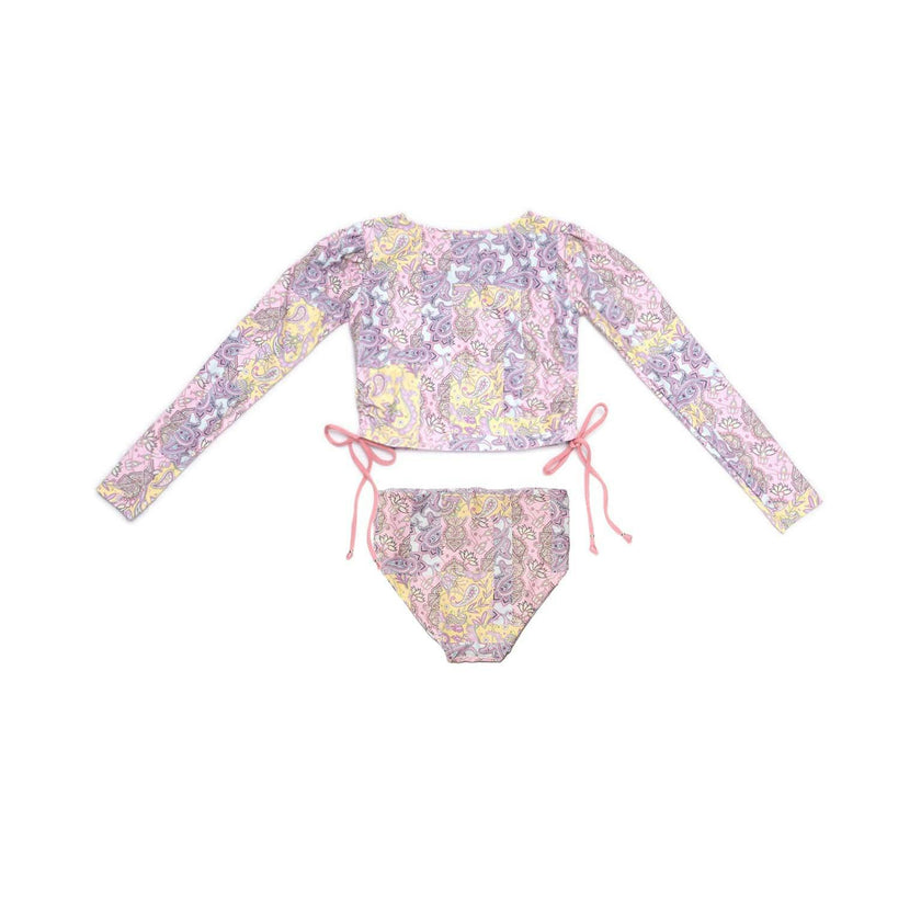 2 Piece Swimsuit Set with Side Ties