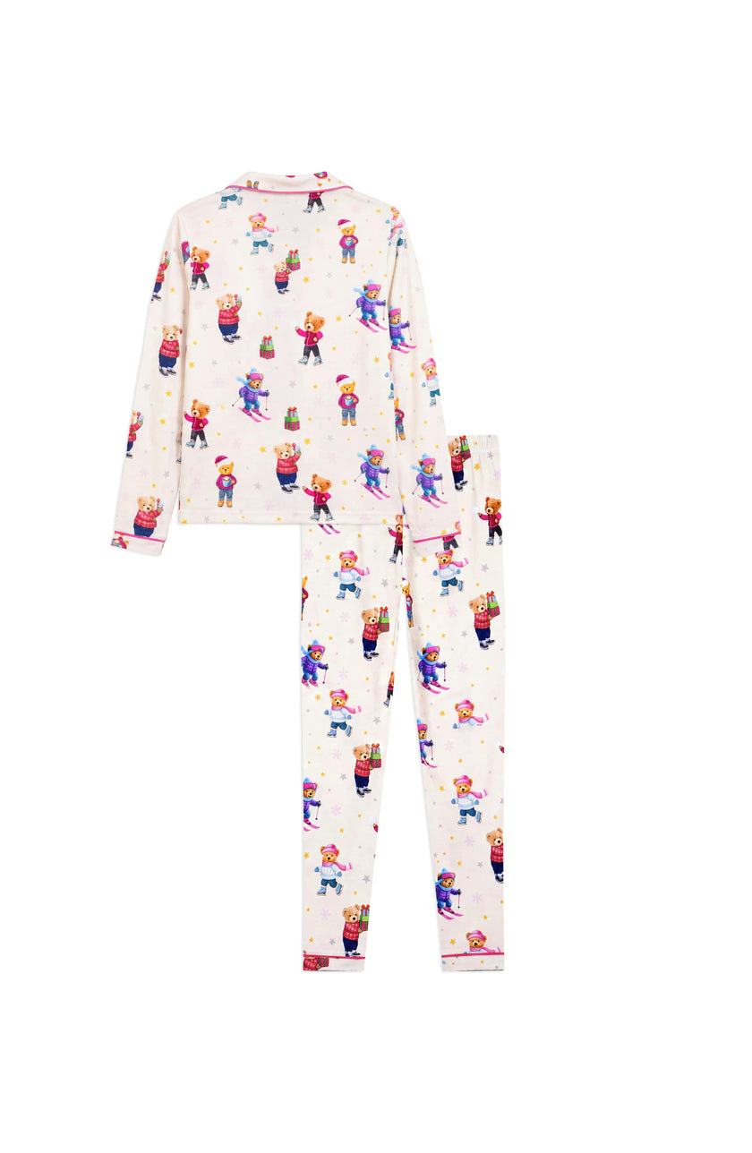 Holiday Bear Long Sleeve Jersey Pajama Pant Set