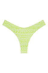 Lulu Print Zig-Zag Stitch Bikini Bottom