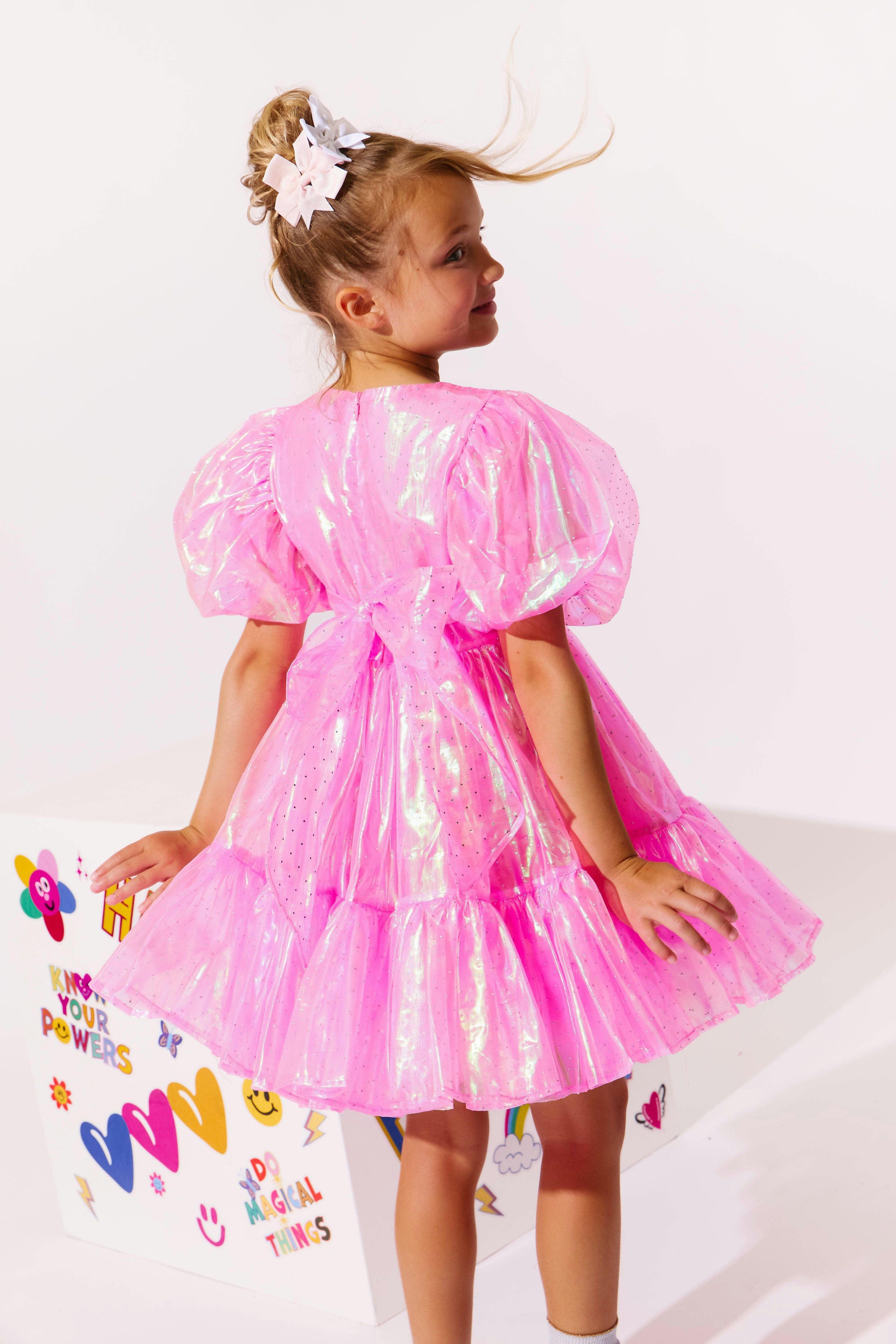 Crystal Pink Hologram Dress