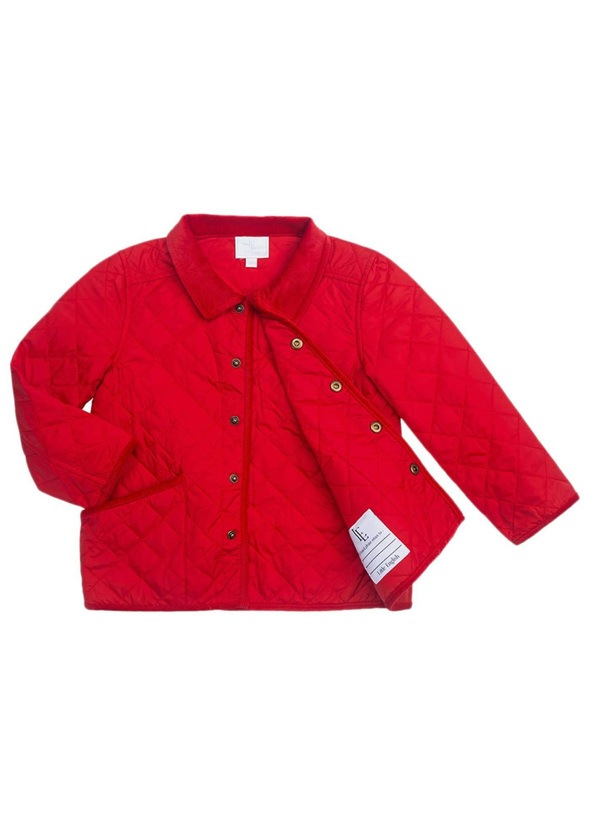 Classic Quilted Jacket - Red