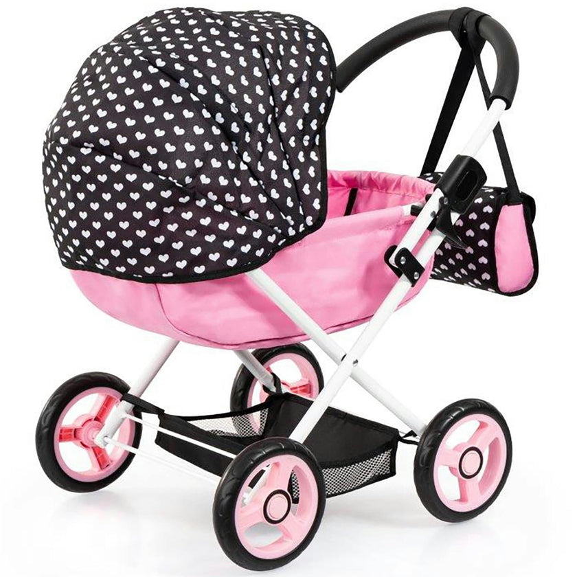 Bayer Design Dolls: Pram Cosy - Black, Pink, Hearts