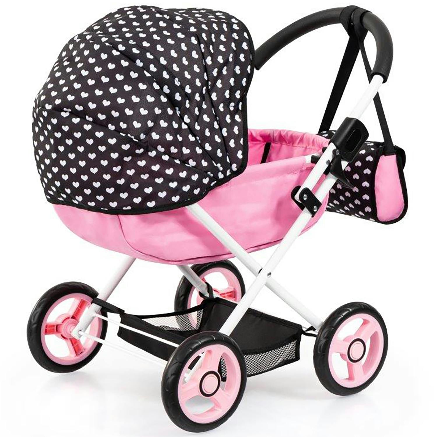 Bayer Design Dolls: Pram Cosy - Black, Pink, Hearts