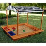 Outdoor Sandbox with Canopy