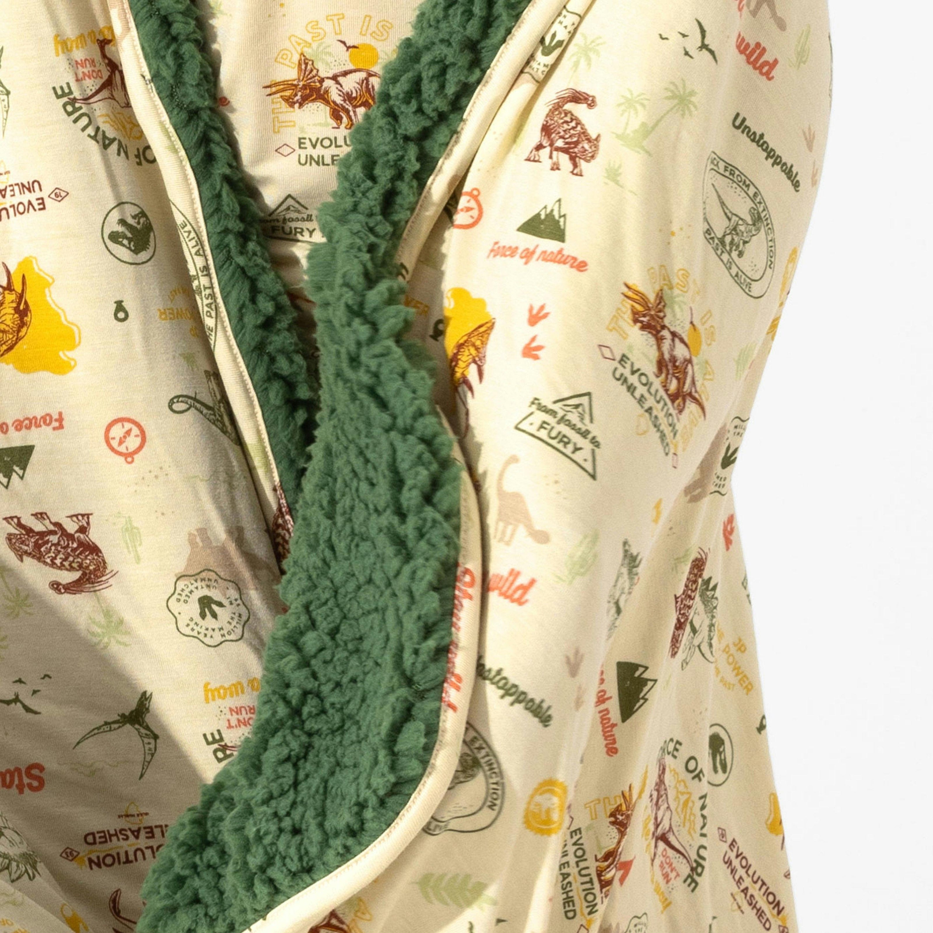 Jurassic Park: Origins Bamboo Sherpa Blanket