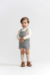 Herringbone Stretch Adjustable Straps Overalls