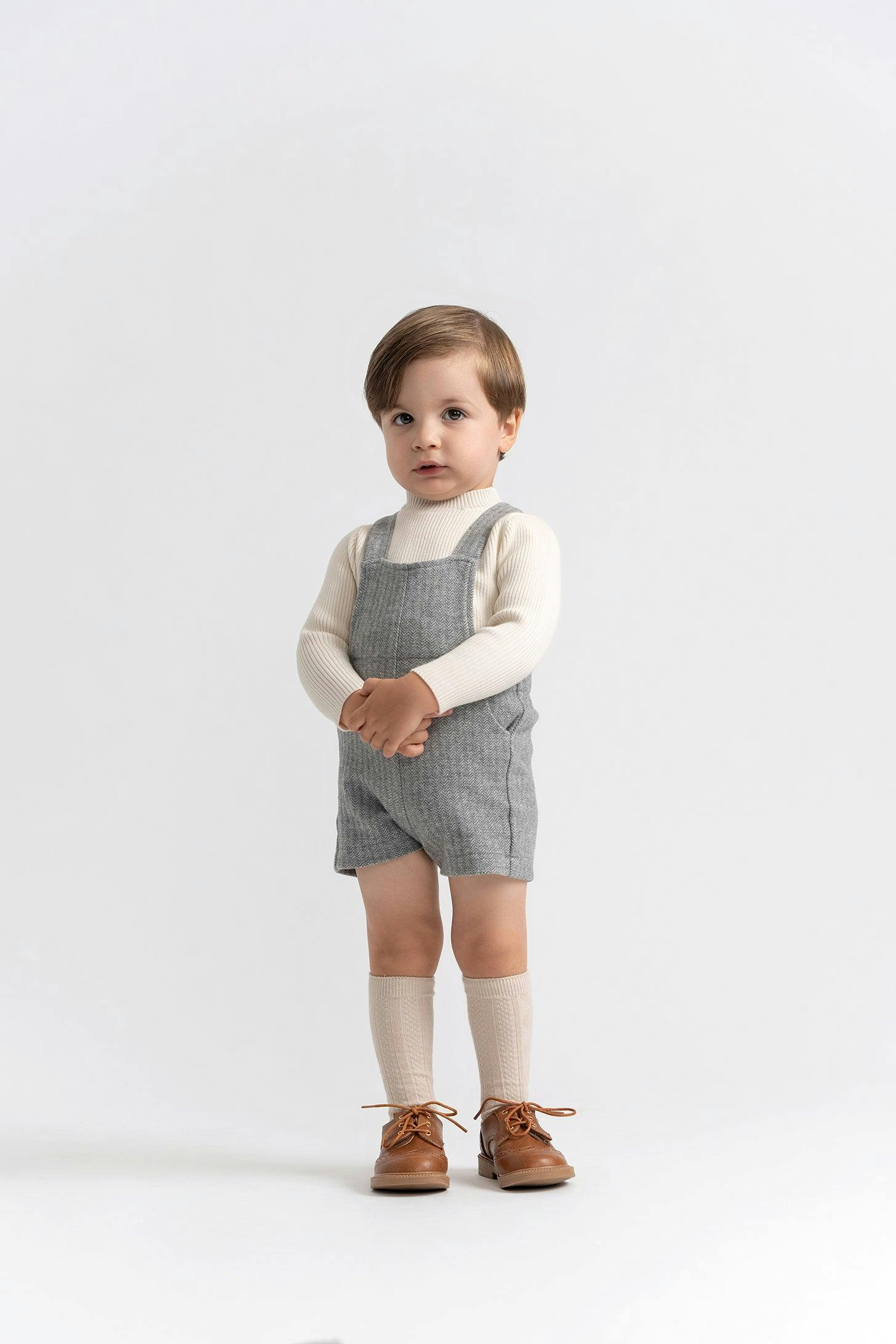 Herringbone Stretch Adjustable Straps Overalls