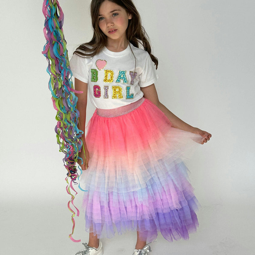 Cotton Candy Ruffled Tire Maxi Tutu