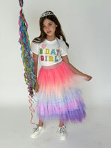 Cotton Candy Ruffled Tire Maxi Tutu