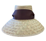Amaryllis Sun Hat - Brown Wide & Short Grosgrain Ribbon