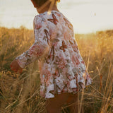 Leanne Ruffled Bodysuit Dress