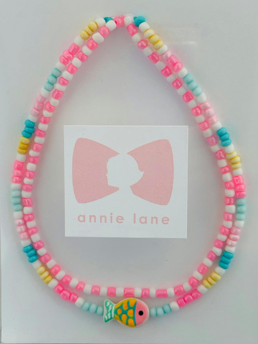 Beaded Bracelets - Tropical Fish Pastels