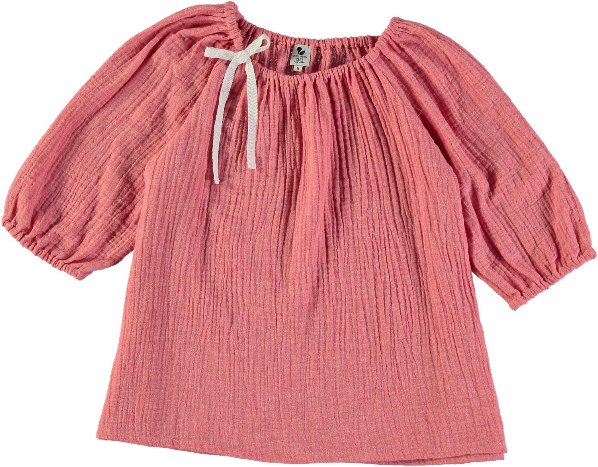 Blouse fille Corfou - Rose
