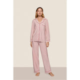 Gisele Printed TENCEL Modal Long PJ Set, Red