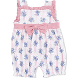 Stripe Dot Roses - Bow Playsuit