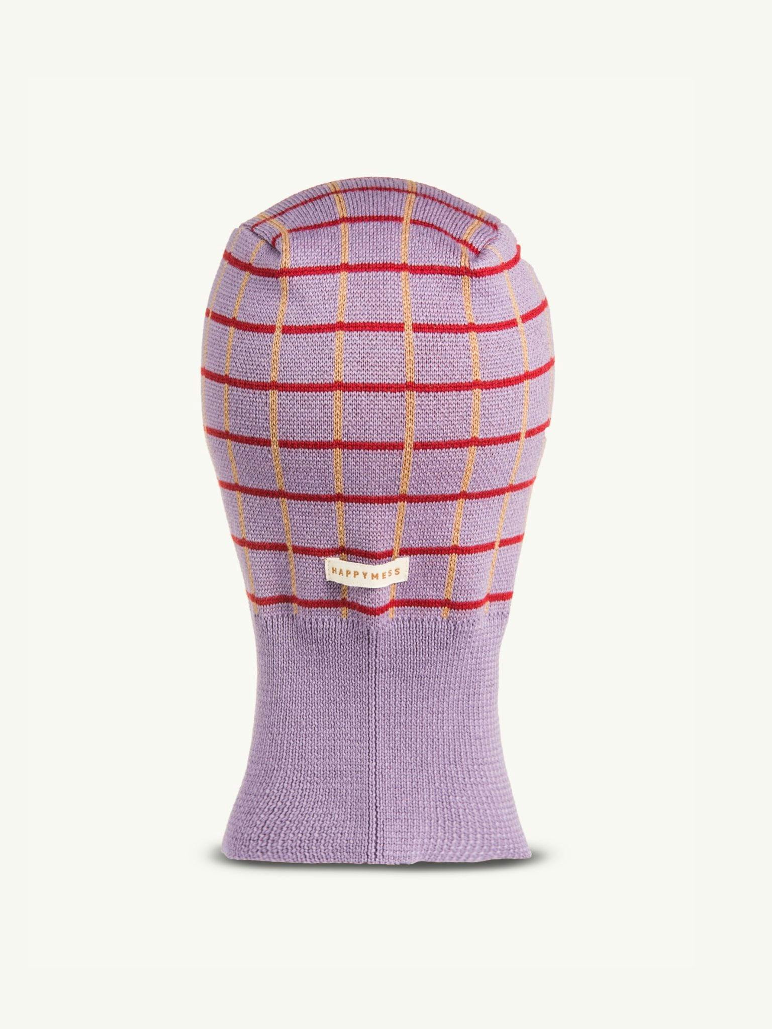 children's merino wool balaclava - icy lilac