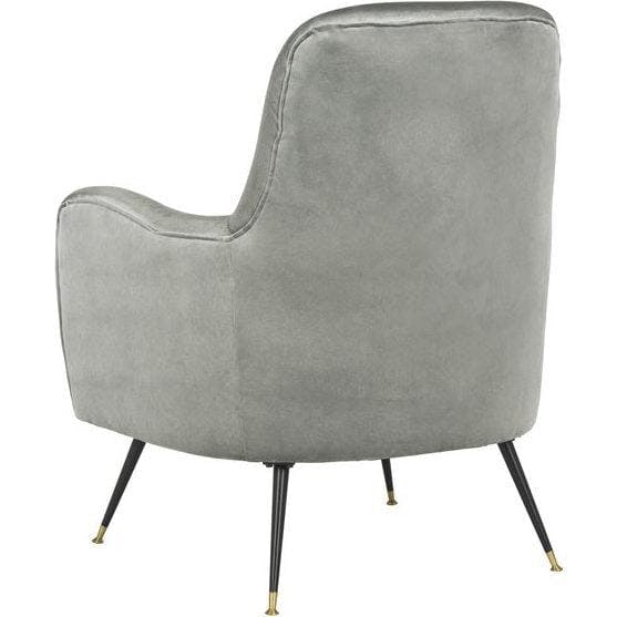 Noelle Velvet Mid-Century Accent Chair