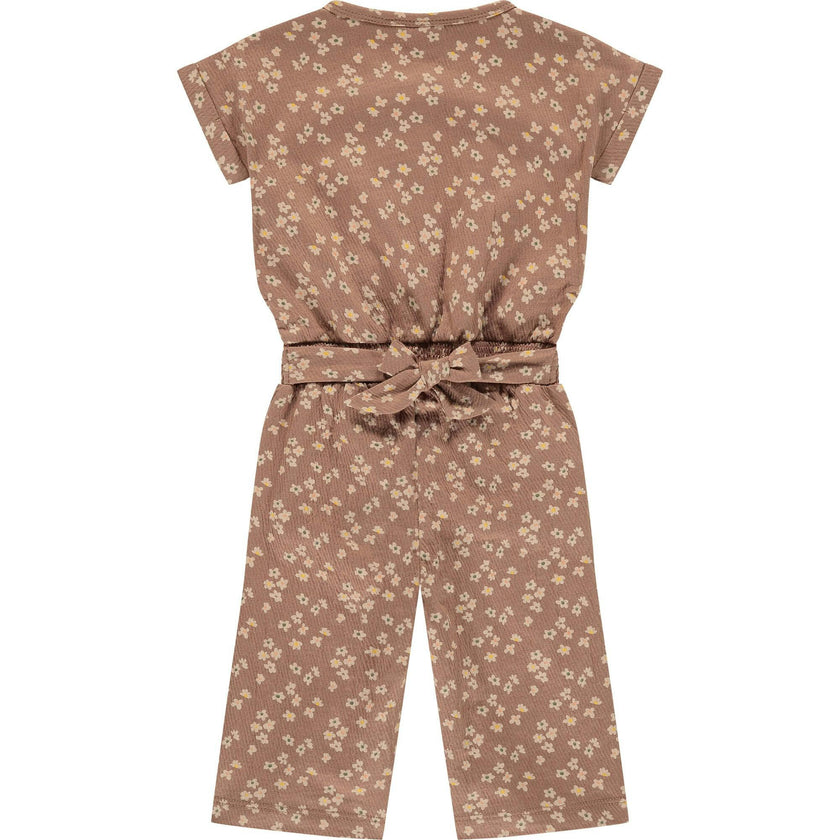 Allover Printed Flower Jumpsuit