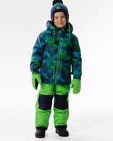 Light Weight Two Piece Chill Snowsuit Blue And Green Checkered Print