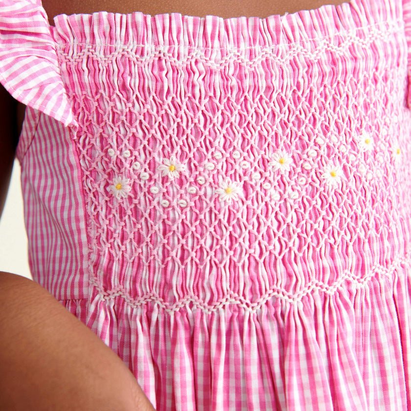Hand-Smocked Girls Sundress Lucy