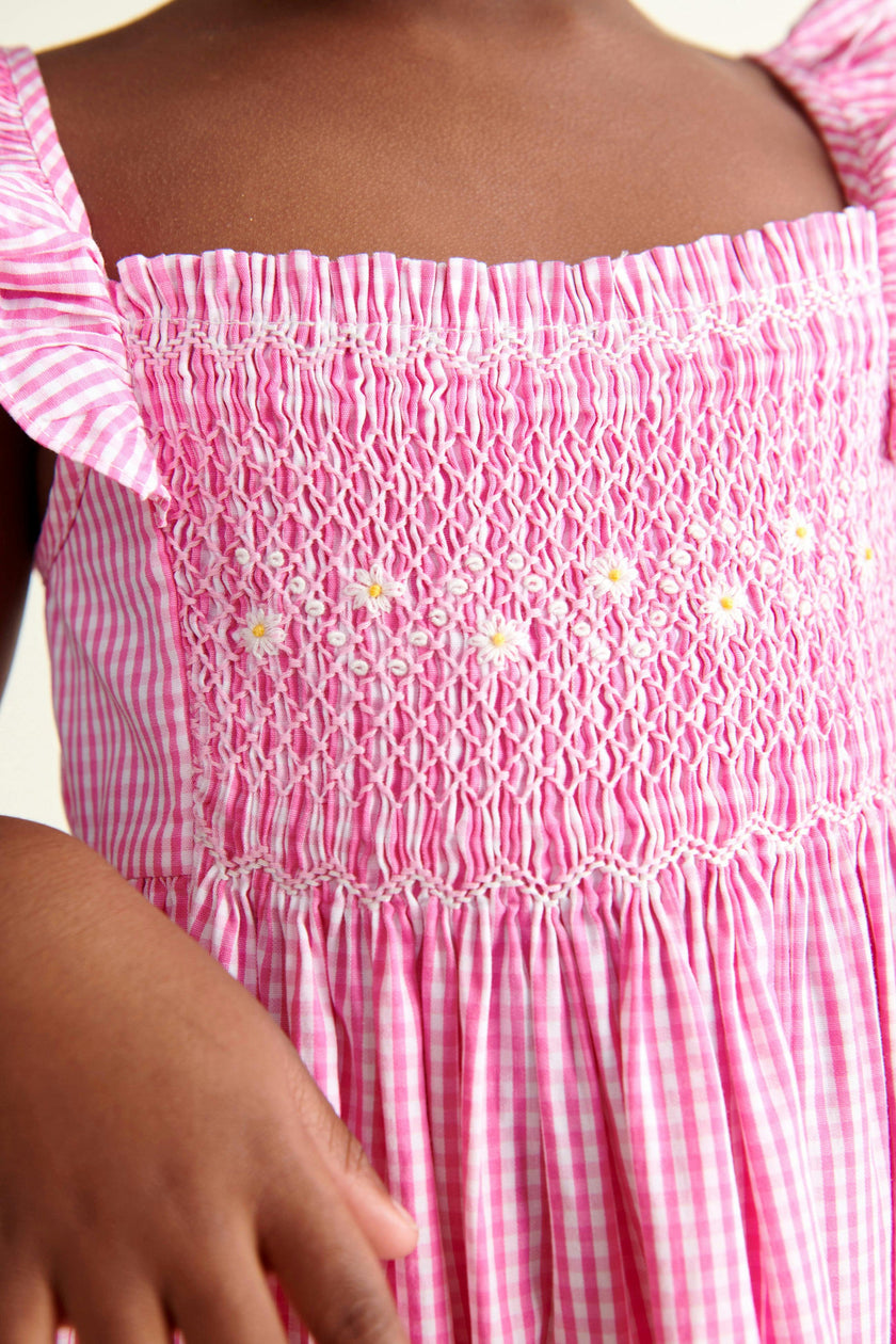 Hand-Smocked Girls Sundress Lucy