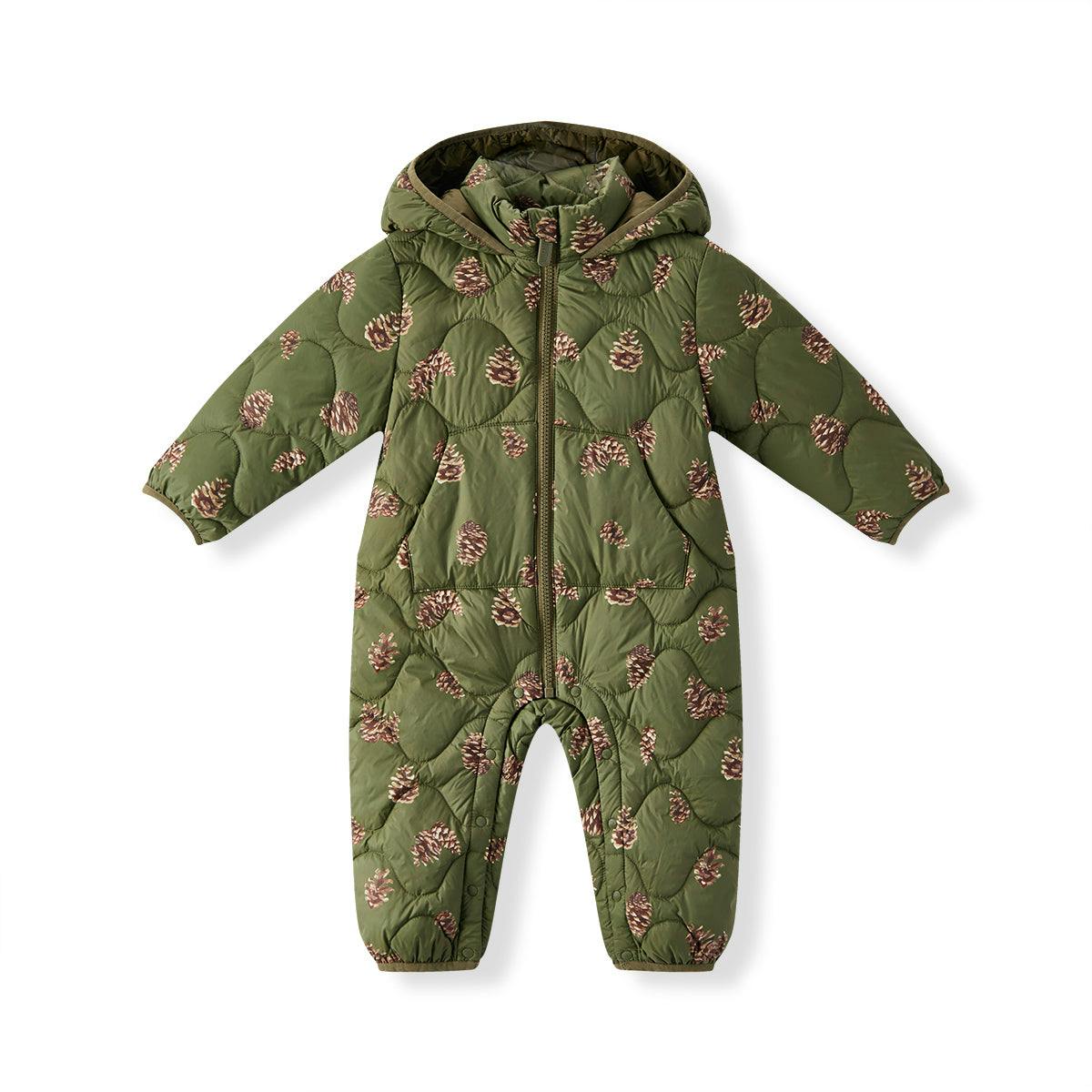 Pinecone Lightweight Down Hooded Jumpsuit